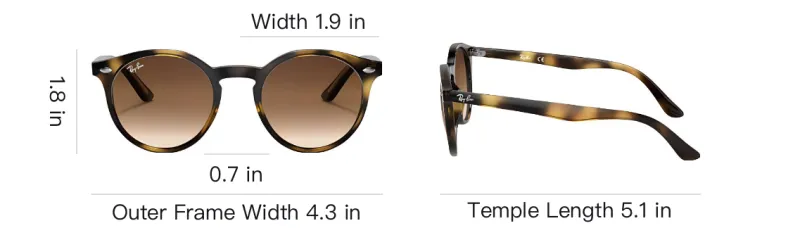 RayBan Injection Molded Round Sunglasses Kids' Brown-3