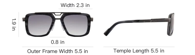 CAZAL Square frame Tinted lenses Sunglasses-3