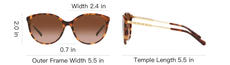 MICHAEL KORS Acetate Round Sunglasses Women's Tortoiseshell-8