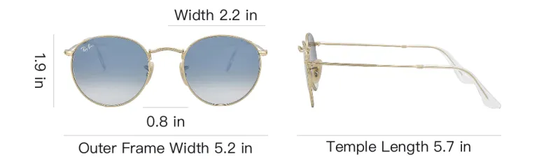 RayBan Round Frame Sunglasses-4