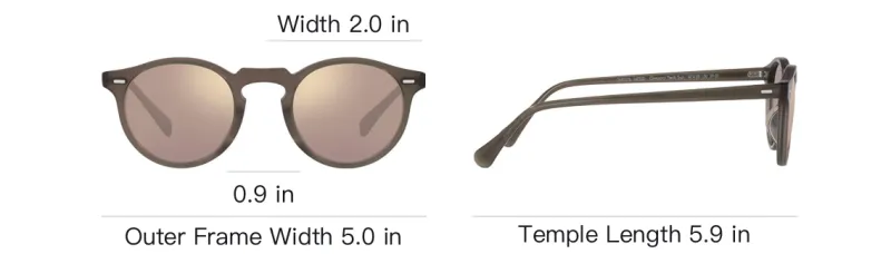 Oliver Peoples Gregory Round frame Sunglasses-3