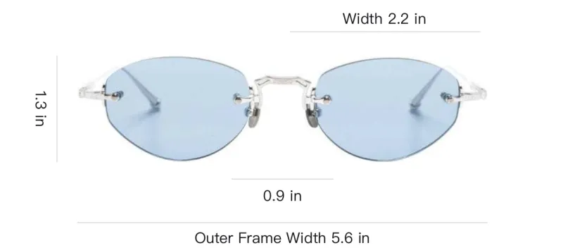 Matsuda M3105 Geometric Frameless Glasses-3