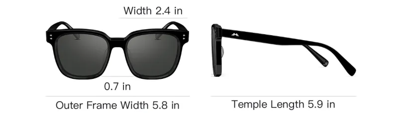 MOLSION Plate Frame Square Sunglasses Unisex-3