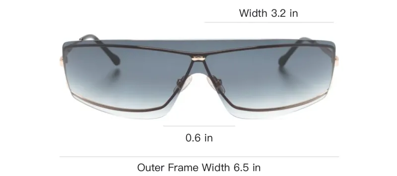 ISABEL MARANT Eyewear Rimless Shield-frame Sunglasses-3