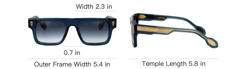 T Henri H1 Square frame Sunglasses-4