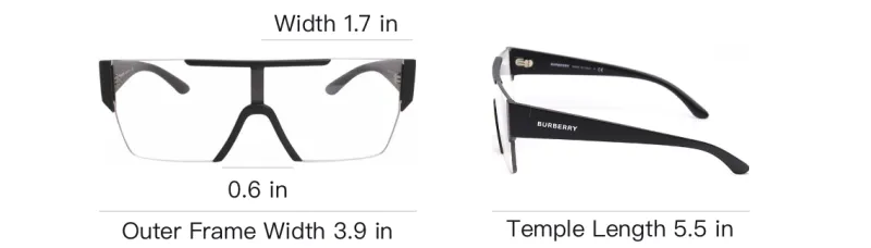 Burberry Eyewear Shield Frame Sunglasses-3