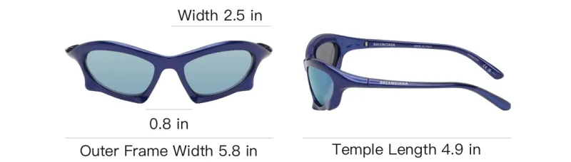 Balenciaga Eyewear Oversize frame Sunglasses-3