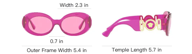 VERSACE Medusa Biggie Oval Sunglasses-4