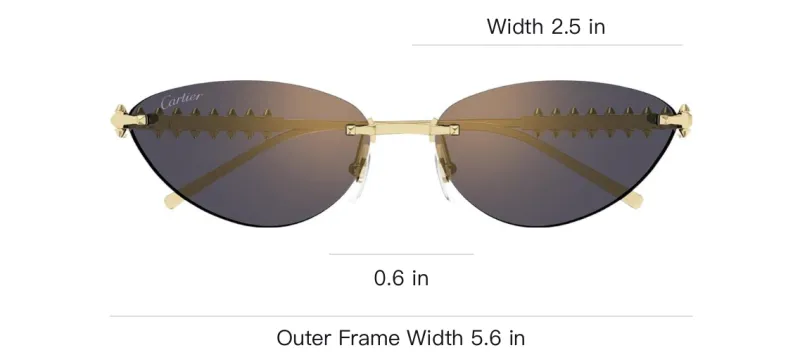 Cartier Geometric frame Sunglasses-2