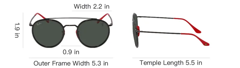 RayBan Round Frame Sunglasses-3