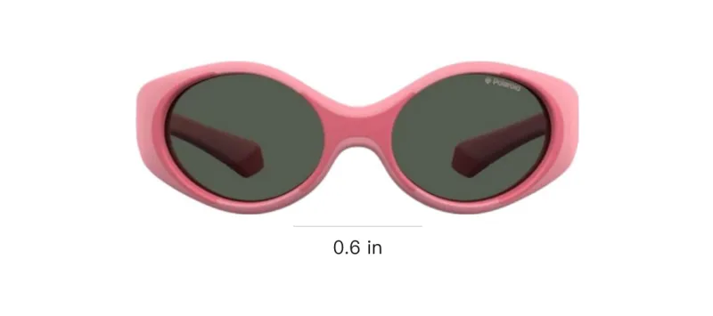 Polaroid Injection Molded Oval Sunglasses Kids' Pink-3