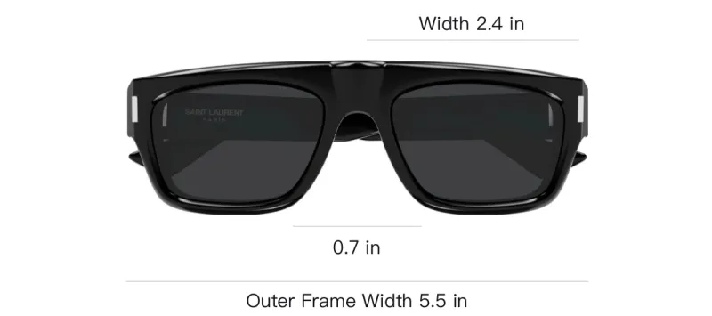 SAINT LAURENT Pilot Frame Sunglasses-2