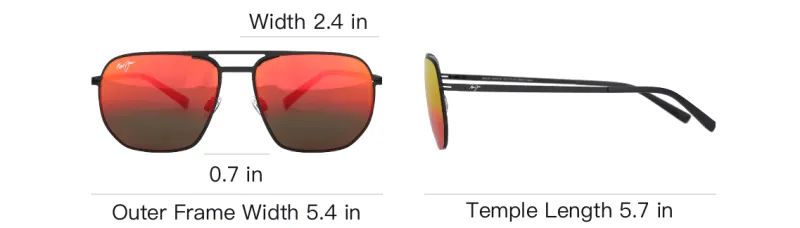 Maui Jim Shark's Cove Pilot frame Sunglasses-3