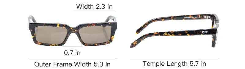OFF WHITE Warren Rectangular Frame Sunglasses-2