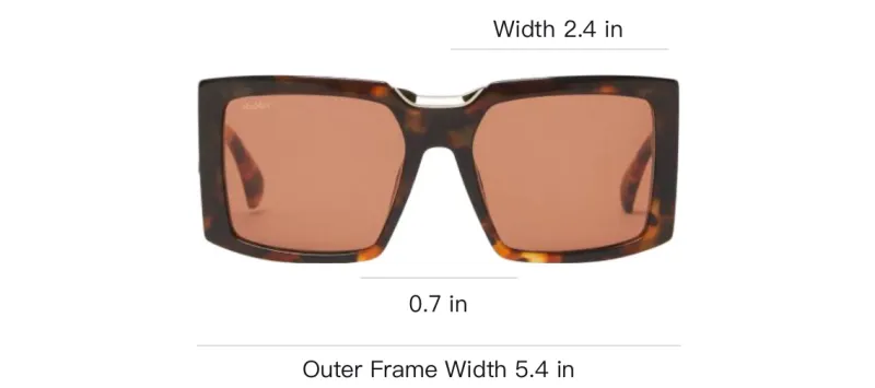 MaxMara Square frame Sunglasses-3