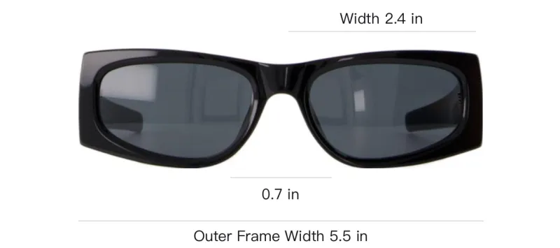 SAINT LAURENT Recycled Acetate Bio Nylon Square Sunglasses Women's Black-3