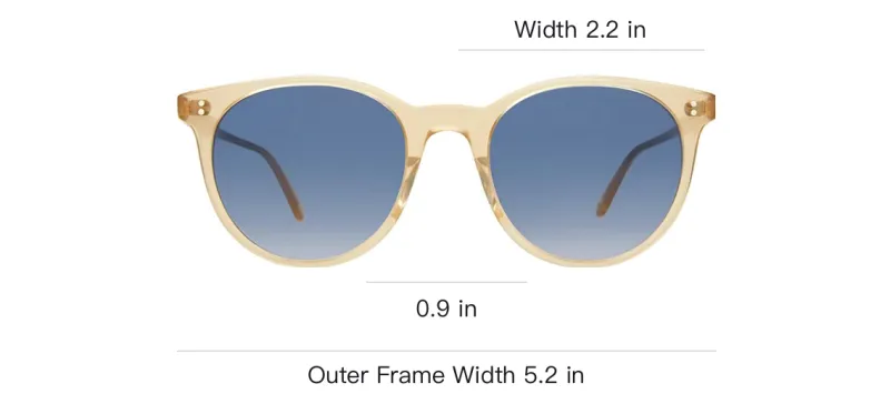 GARRETT LEIGHT Sunglasses Unisex Yellow-2