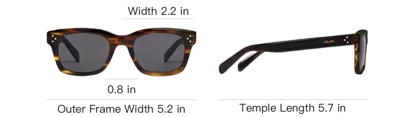 CELINE Sunglasses Men Brown-3