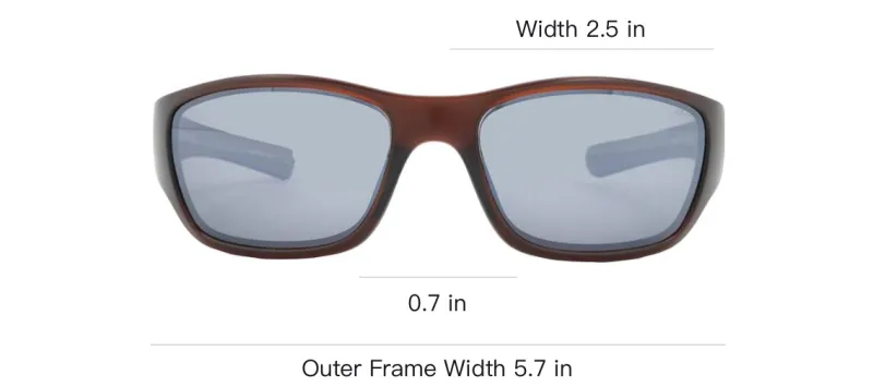 REVO Nylon Square Sunglasses Unisex Brown-2