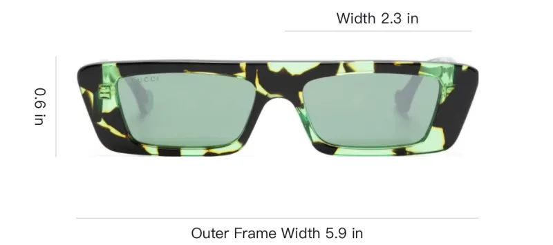 GUCCI Tortoise Flattop Frame Sunglasses-3