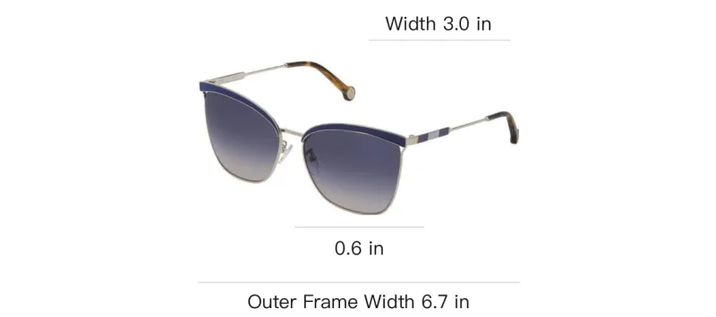 CarolinaHerrera Metal Cat Eye Sunglasses Women's Silver-2