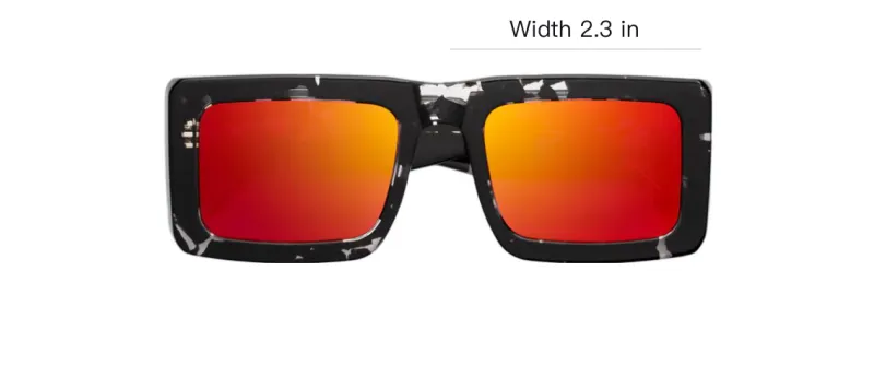 Retrosuperfuture Irregular Shape Sunglasses Men's Black-2