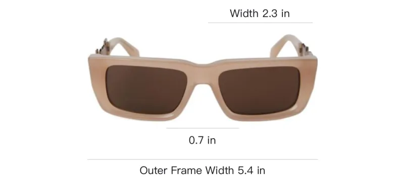 PALM ANGELS Milford Rectangular Frame Sunglasses-3