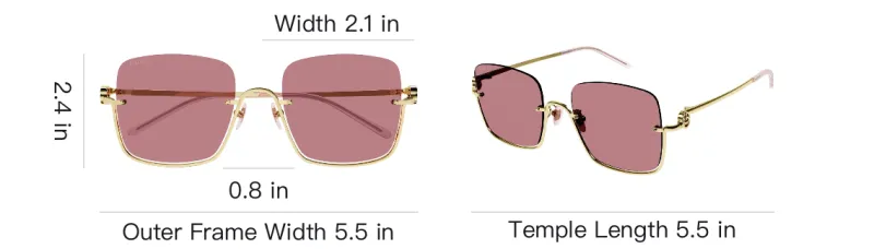 GUCCI Square Frame Sunglasses-2
