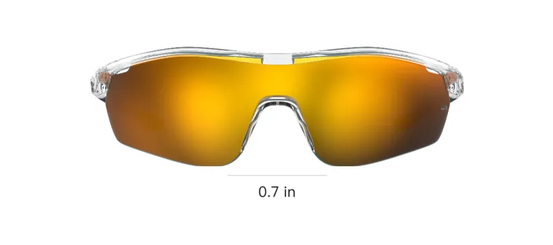 Under Armour Resin Irregular Shape Sunglasses Kids' Transparent-3