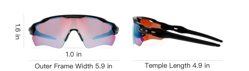 Oakley Acetate Irregular Shape Sunglasses Unisex Black-3