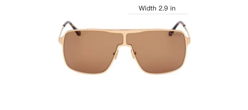 TOM FORD Zappa Pilot Frame Sunglasses-4