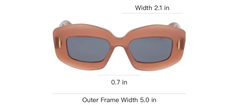 LOEWE Rectangle Frame Sunglasses-2