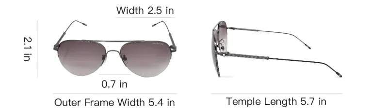 MONTBLANC Nickel Alloy Aviator Sunglasses Men Brown-3