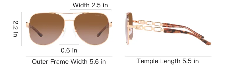 MICHAEL KORS Chianti Pilot frame Sunglasses-4