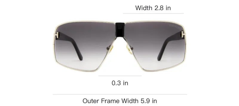 TOM FORD Sunglasses Unisex Gold-3