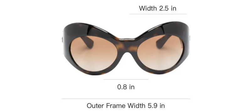 VERSACE Medusa Shield frame Sunglasses-2