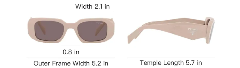 PRADA Rectangular Frame Sunglasses-3
