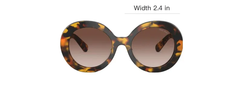 MIU MIU Tortoiseshell-effect Round-frame Sunglasses-4