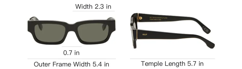 Retrosuperfuture Roma Rectangle frame Sunglasses-3