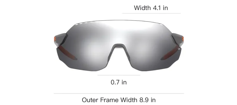 Under Armour Resin Irregular Shape Sunglasses Unisex Gray-3