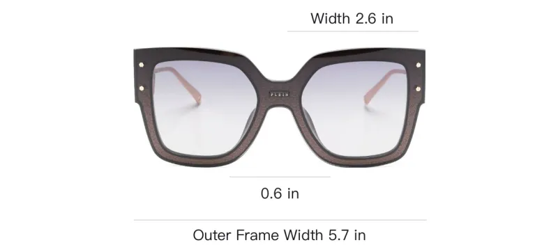 PHILIPP PLEIN Rose Venus Square frame Sunglasses-2