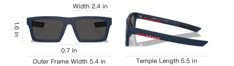 PRADA Linea Rossa Square frame Sunglasses-5