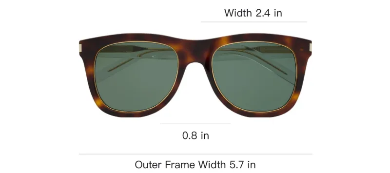 SAINT LAURENT Sl 51 Square Frame Sunglasses-2