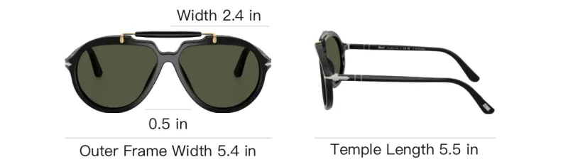 PERSOL Square Frame Sunglasses-6