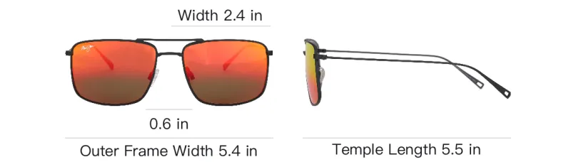 Maui Jim Aeko Square frame Sunglasses-3