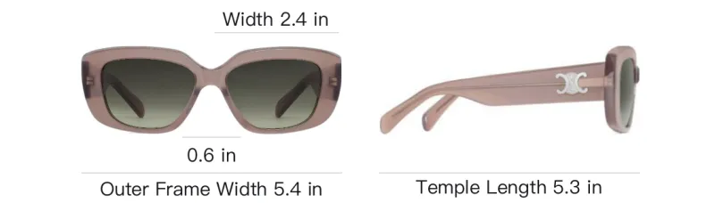 CELINE Triomphe 04 Sunglasses In Acetate-3