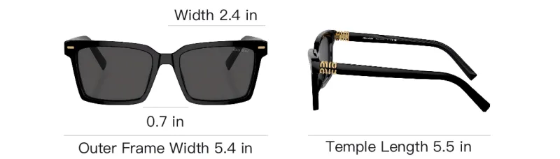 MIU MIU Rectangle frame Tinted Sunglasses-3
