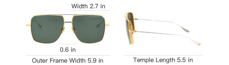 DITA Aviator Frame Sunglasses-4