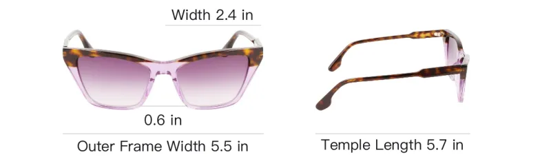 Victoria Beckham Acetate Irregular Shape Sunglasses Unisex Tortoiseshell-7