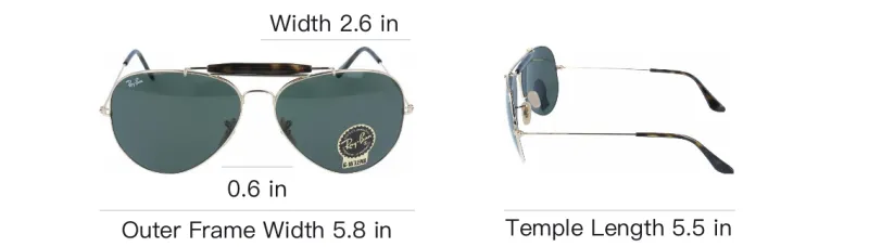 RayBan Metal Aviator Sunglasses Unisex Gold-3